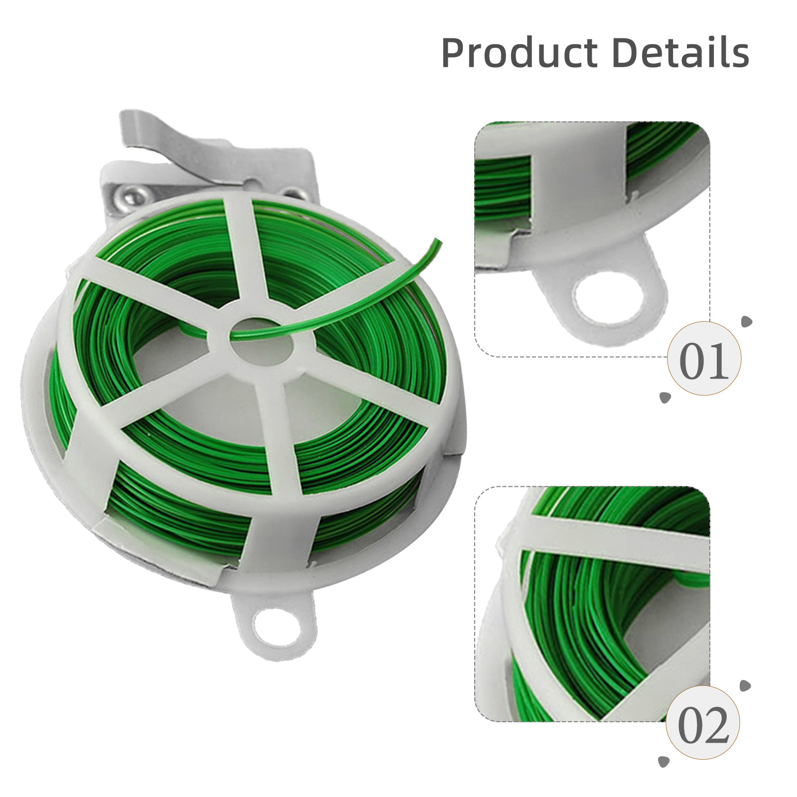 Bonsai Garden Usa - 1Pcs Garden Tie Wire Cable Green