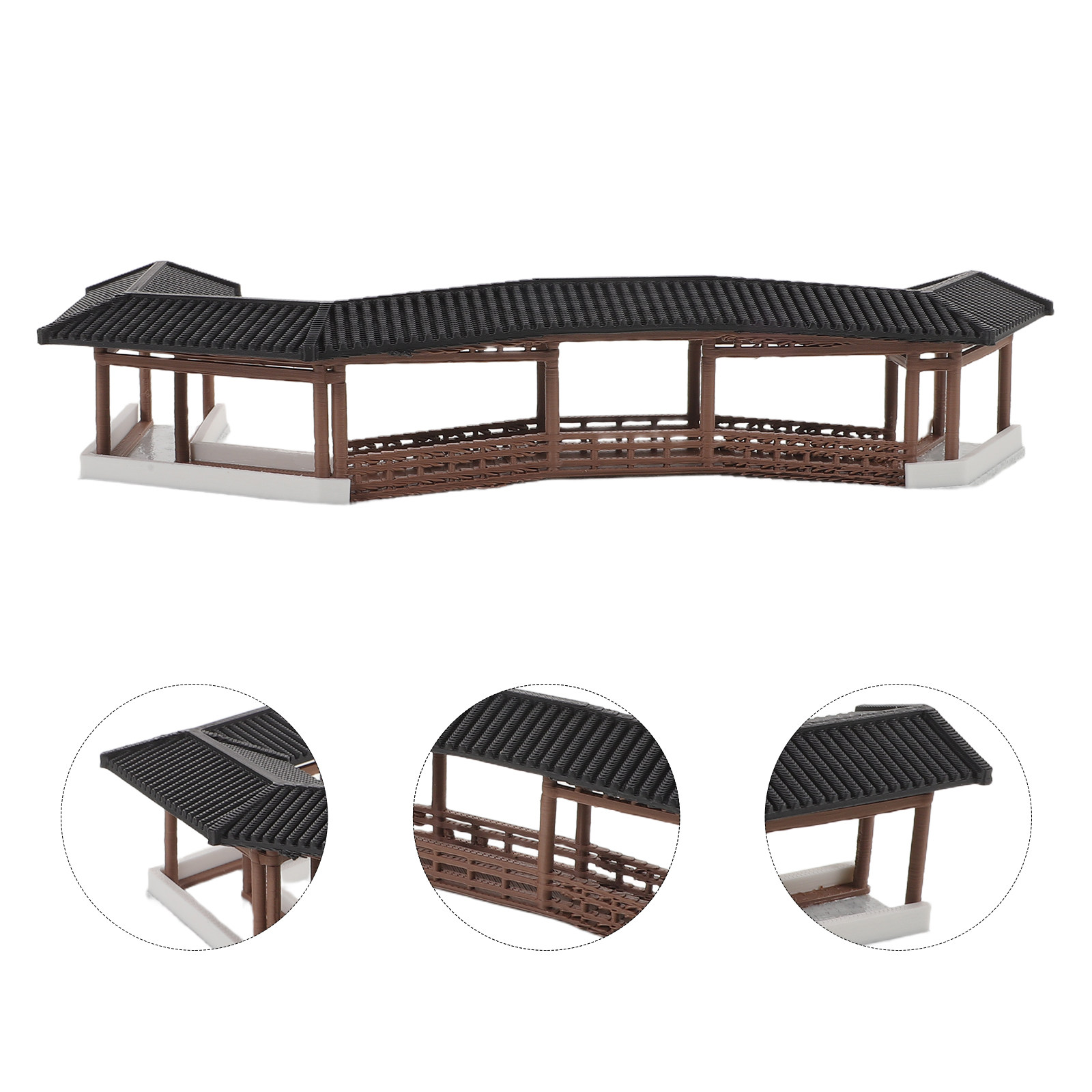 Bonsai Garden Usa - Miniature Bridge Ancient Style Plastic Micro