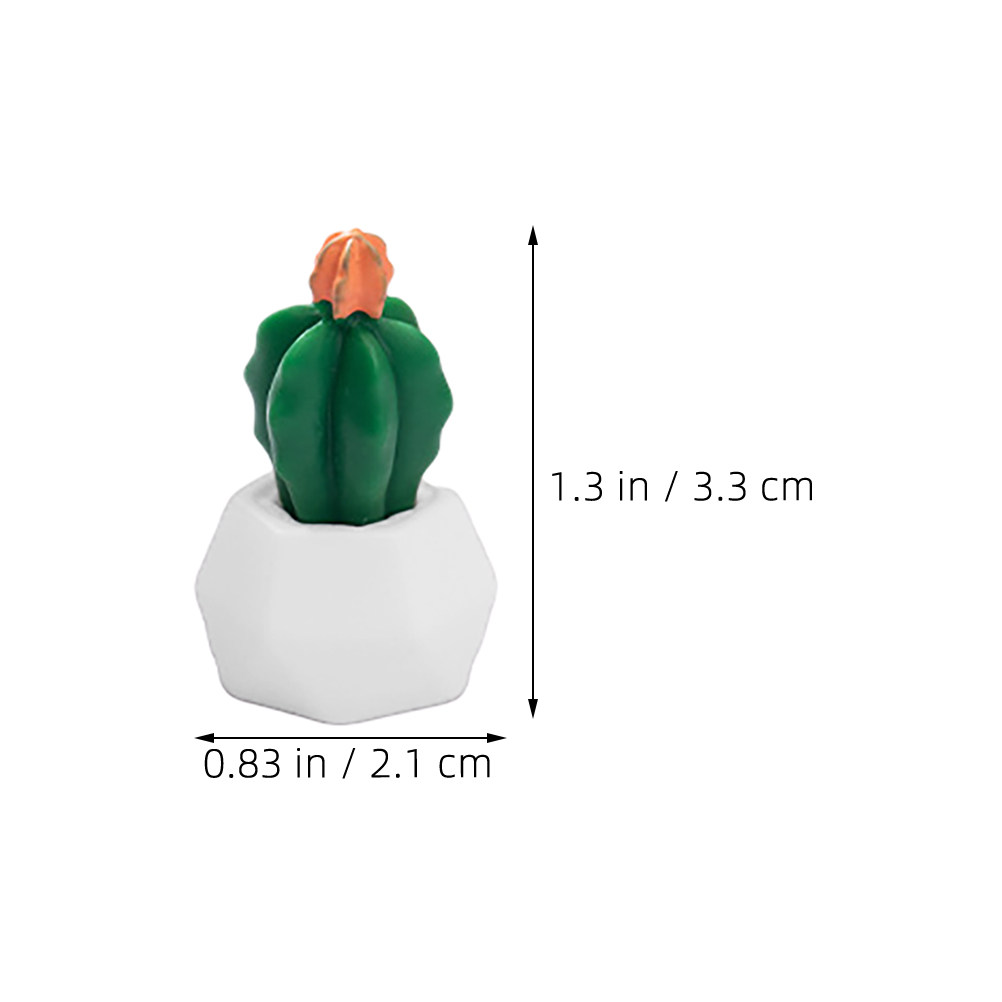 8Pcs Miniature Resin Cactus Bo - Bonsai Garden Desk 评论和价格