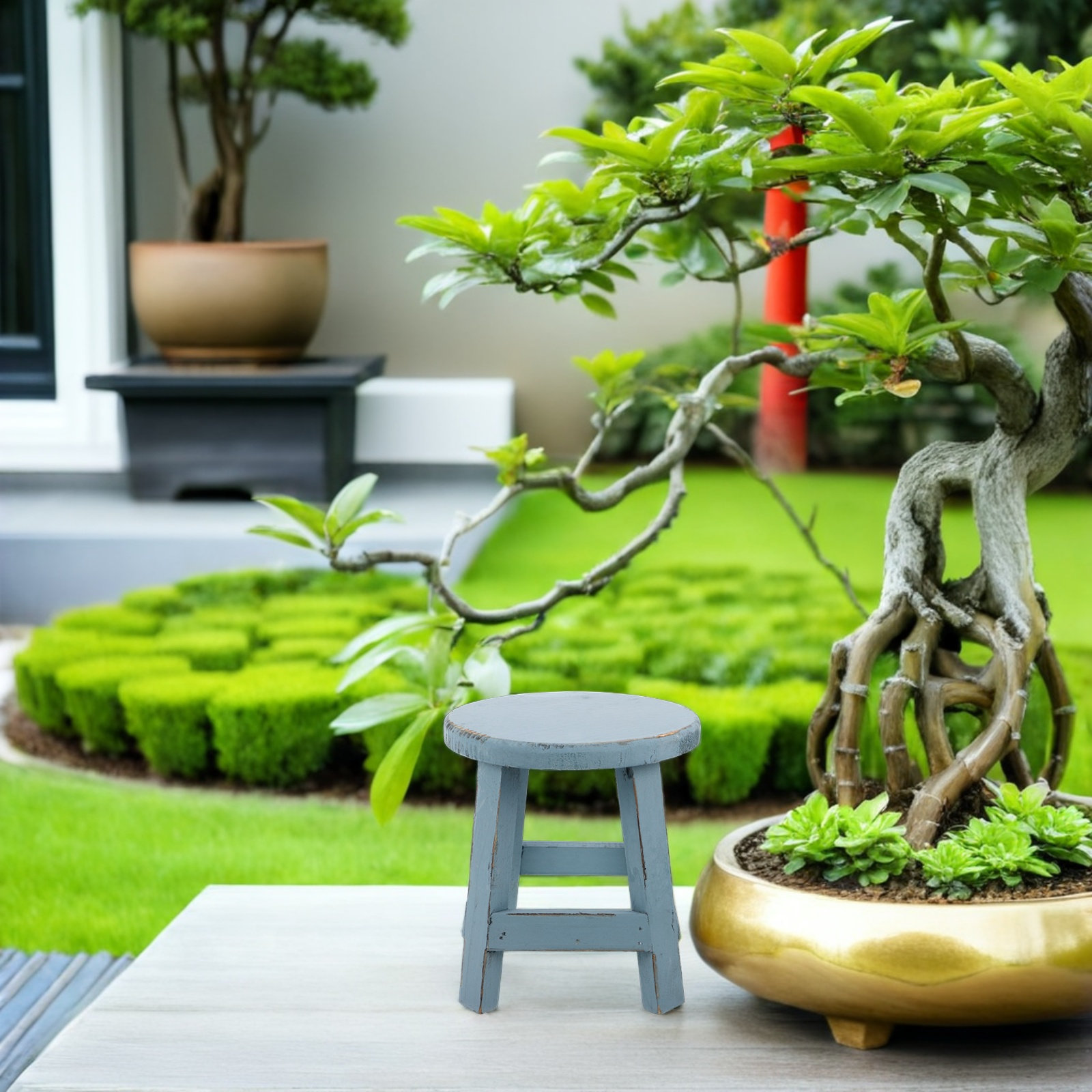 Flower Pot Stand Stool 18Cm So - Bonsai Garden Usa 评论和价格