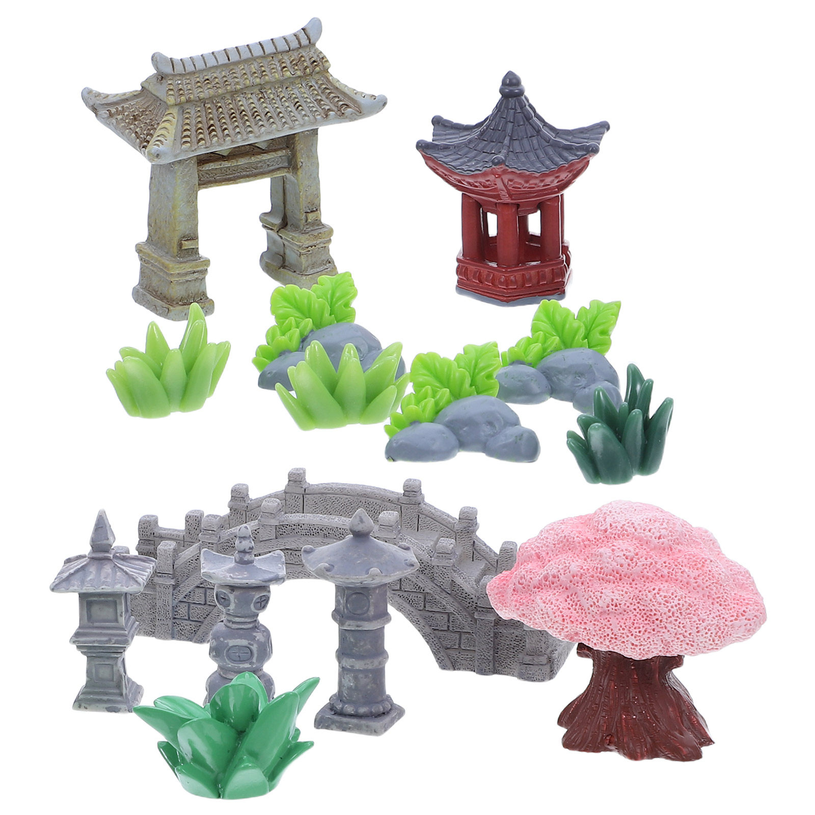 1Set Resin Miniature Landscape - Bonsai Garden Desk 评论和价格