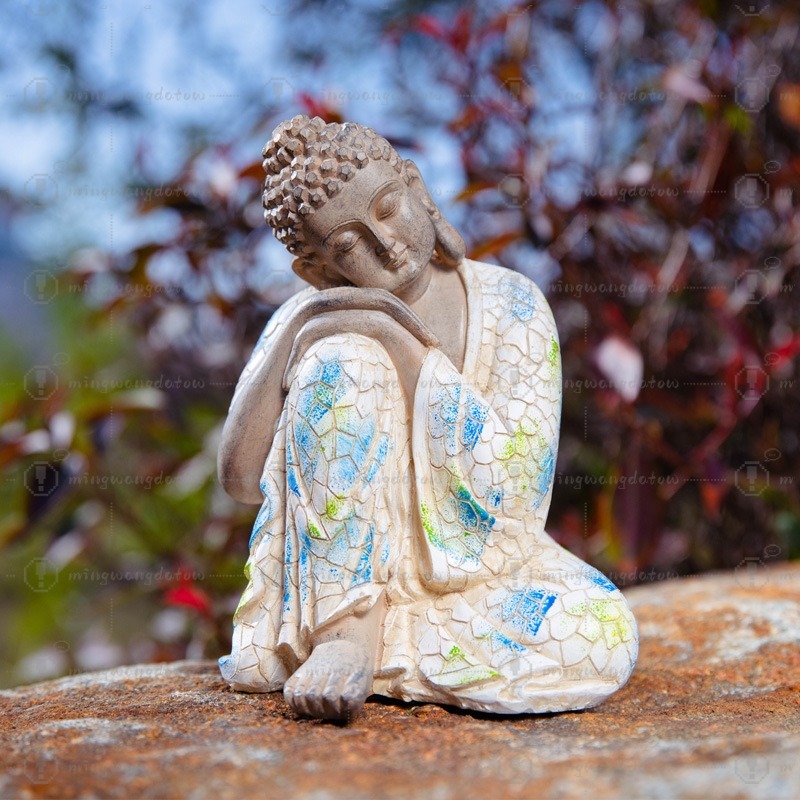 Mini Buddha Statue Ornament, N - Bonsai Garden Usa 评论和价格