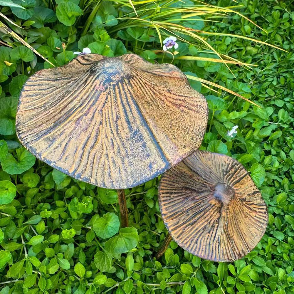 Retro Metal Rusty Mushroom Gar - Bonsai Garden Usa 评论和价格
