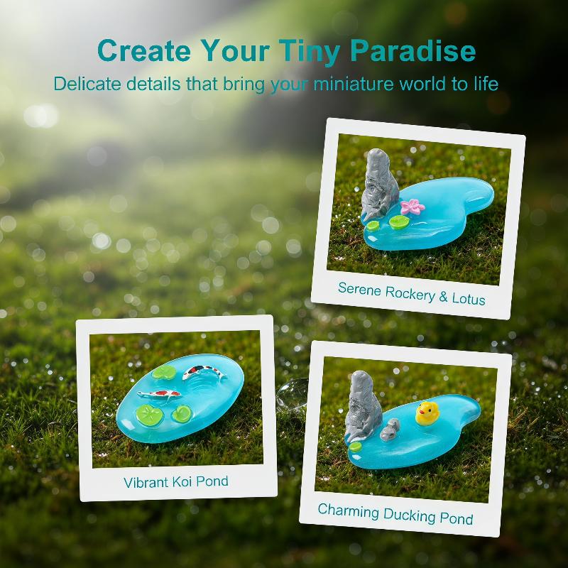 Mini Resin Pond Ornaments With - Bonsai Garden With Koi Pond 评论和价格